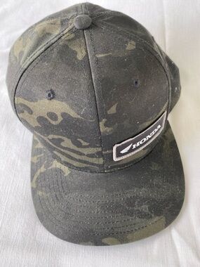 Honda Black Camo Snapback Hat OS NWOT